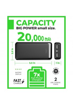 Зовнішній акумулятор (павербанк) Liquipel Powertek 20,000 mAh
