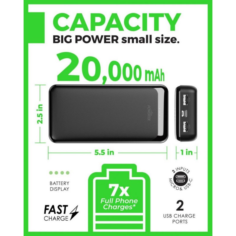Зовнішній акумулятор (павербанк) Liquipel Powertek 20,000 mAh