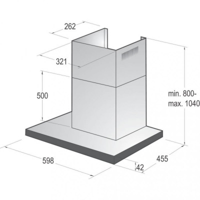 Витяжка Т-подібна Gorenje WHT6SYW