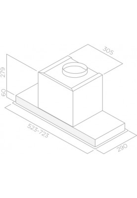 Вбудована витяжка Elica HIDDEN 2.0 IX/A/52