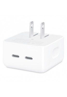 Блок живлення для ноутбука Apple 35W Dual USB-C Port Compact Power Adapter (MNWM3)