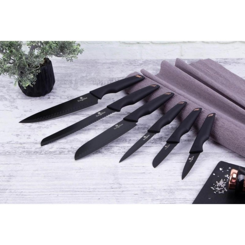 Набір ножів із 6 предметів Berlinger Haus Black Rose Collection (BH-2593)