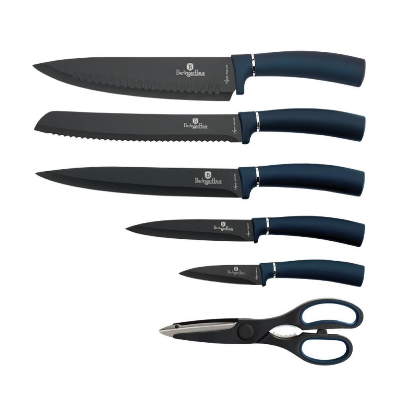 Набір ножів із 7 предметів Berlinger Haus Metallic Line Aquamarine Edition (BH-2581)