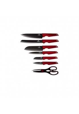 Набір ножів із 7 предметів Berlinger Haus Metallic Line Burgundy Edition (BH-2599)