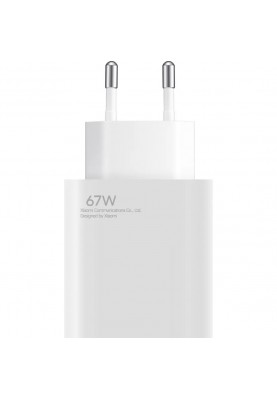 Зарядний пристрій Xiaomi Wall Charger 67W White + USB-C (BHR6035EU)