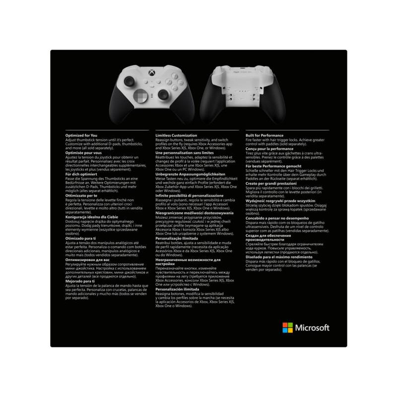 Геймпад Microsoft Xbox Elite Wireless Controller Series 2 Core White (4IK-00001, 4IK-00002)