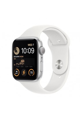 Смарт-годинник Apple Watch SE 2 GPS 40mm Silver Aluminum Case with White Sport Band-M/L (MNTC3)