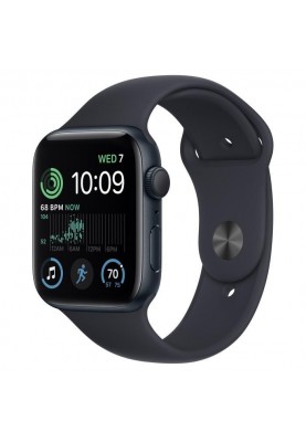 Смарт-годинник Apple Watch SE 2 GPS 44mm Midnight Aluminum Case w. Midnight S. Band-M/L (MNTG3)