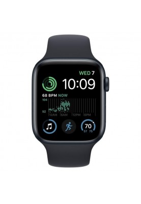 Смарт-годинник Apple Watch SE 2 GPS 44mm Midnight Aluminum Case w. Midnight S. Band-M/L (MNTG3)