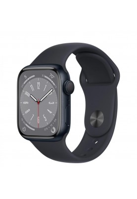 Смарт-годинник Apple Watch Series 8 GPS 45mm Midnight Aluminum Case w. Midnight Sport Band-S/M (MNUJ3)