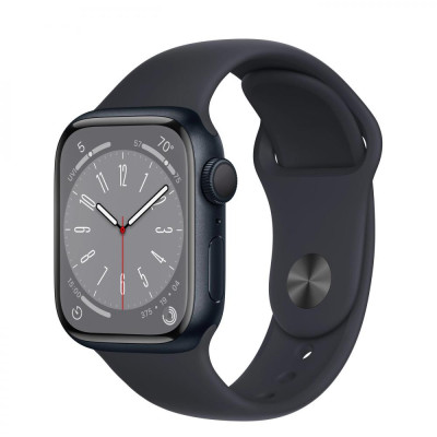 Смарт-годинник Apple Watch Series 8 GPS 45mm Midnight Aluminum Case w. Midnight Sport Band-S/M (MNUJ3)