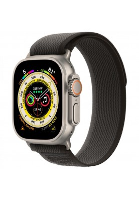 Смарт-годинник Apple Watch Ultra GPS + Cellular 49mm Titanium Case with Black/Gray Trail Loop-S/M (MQF43/MQFW3)