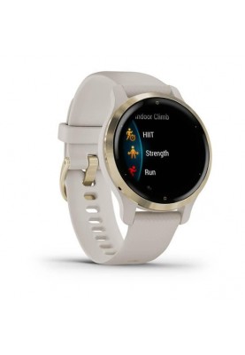 Смарт-годинник Garmin Venu 2S Light Gold Stainless Steel Bezel with Light Sand Case and Silicone Band (010-02429-01/11)