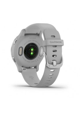 Смарт-годинник Garmin Venu 2S Silver Stainless Steel Bezel with Mist Gray Case and Silicone Band (010-02429-12/02)