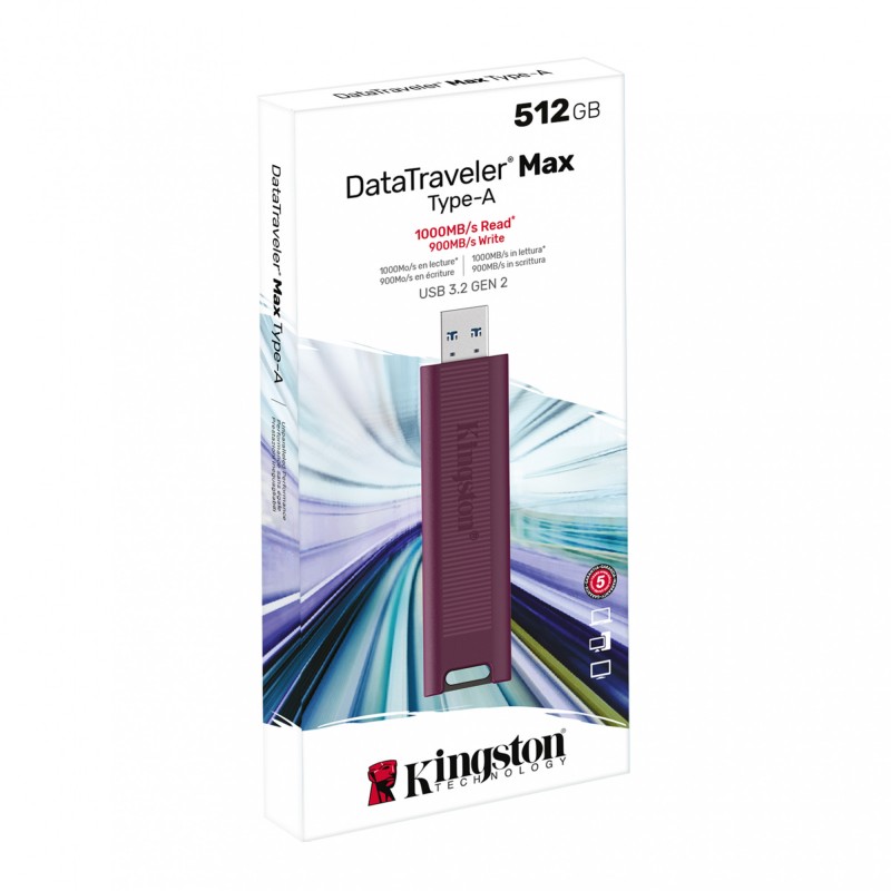 Флешка Kingston 512 GB DataTraveler Max USB 3.2 Gen 2 (DTMAXA/512GB)