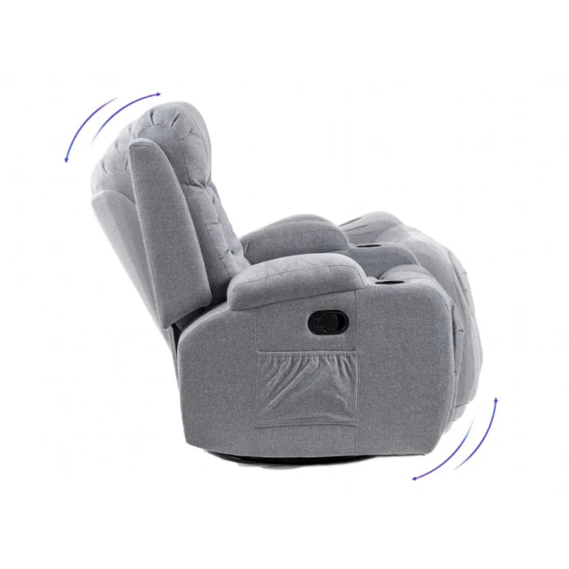 Крісло масажне розкладне Mebel Elit BOX 2 (сірий)