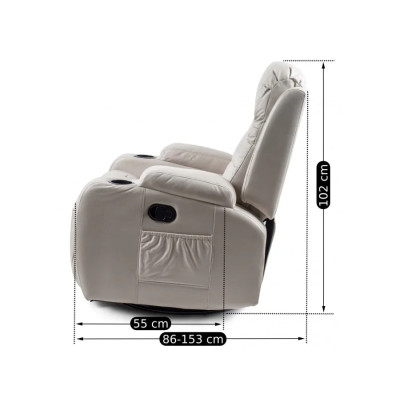 Крісло масажне розкладне Mebel Elit BOX (бежевий)
