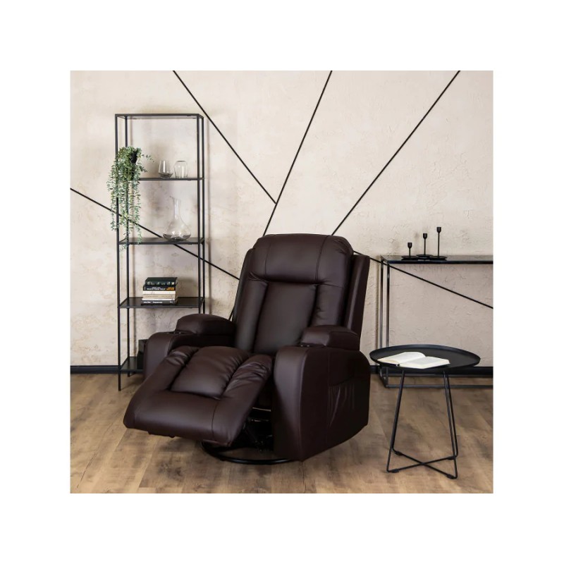 Крісло масажне розкладне Mebel Elit BOX (коричневий)