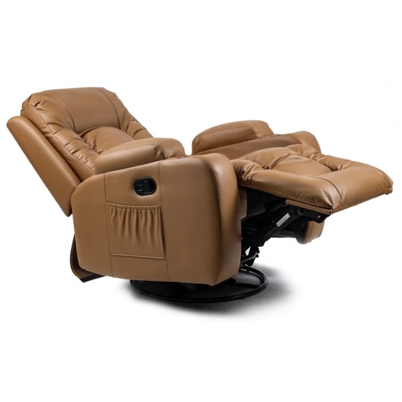 Крісло масажне розкладне Mebel Elit BOX (світло-коричневий)