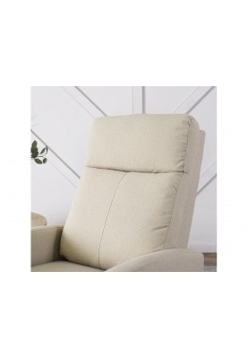 Розкладне крісло для відпочинку з підставкою для ніг Mebel Elit DANNY (бежевий)