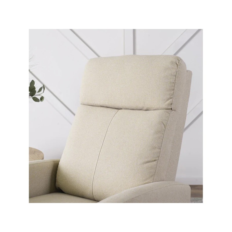 Розкладне крісло для відпочинку з підставкою для ніг Mebel Elit DANNY (бежевий)