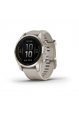 Смарт-годинник Garmin Epix Pro Gen 2 Sapphire 42mm Soft Gold w. Light S. Band (010-02802-10/11)