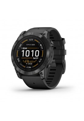 Смарт-годинник Garmin Epix Pro 2 Sapphire 51mm Carbon G. DLC Tit. with Black Band (010-02804-00/01)