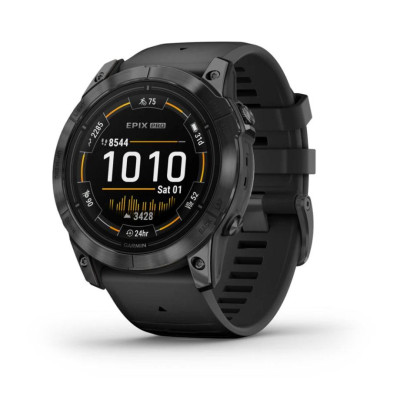 Смарт-годинник Garmin Epix Pro 2 Sapphire 51mm Carbon G. DLC Tit. with Black Band (010-02804-00/01)
