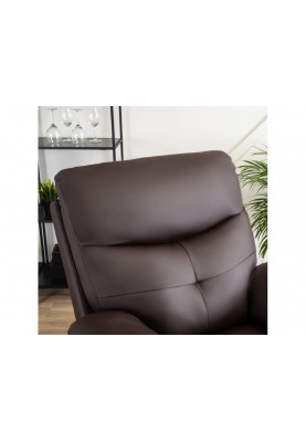 Сучасне розкладне крісло з підніжкою Mebel Elit INTER (коричневий)
