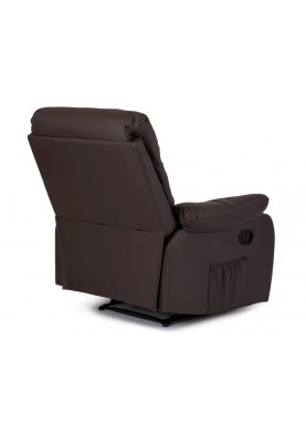 Сучасне розкладне крісло з підніжкою Mebel Elit INTER (коричневий)