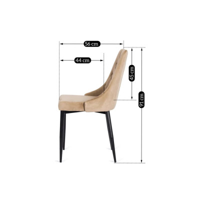 Стілець з м'якою оббивкою Mebel Elit CORK (бежевий)