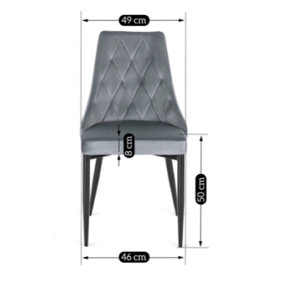 Стілець з м'якою оббивкою Mebel Elit CORK (сірий)