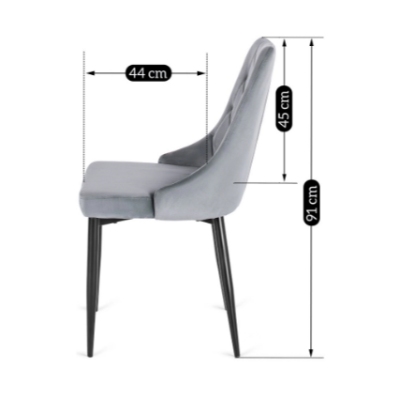Стілець з м'якою оббивкою Mebel Elit CORK (сірий)