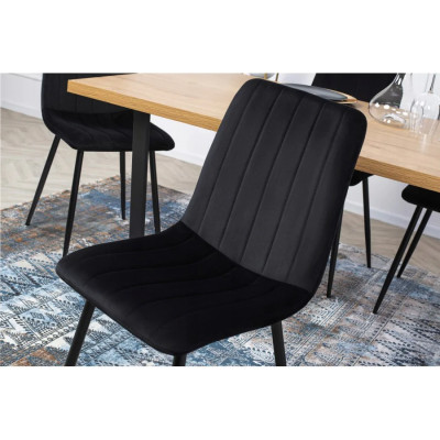 Стілець з м'якою оббивкою Mebel Elit IBIS (чорний)