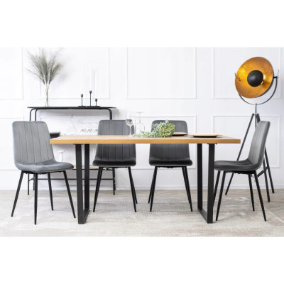 Стілець з м'якою оббивкою Mebel Elit IBIS (сірий)