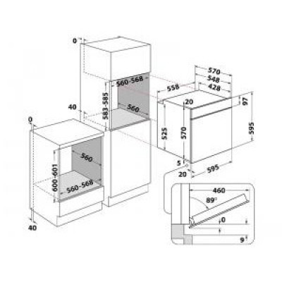 Духовка електрична Whirlpool OMR58HU1X
