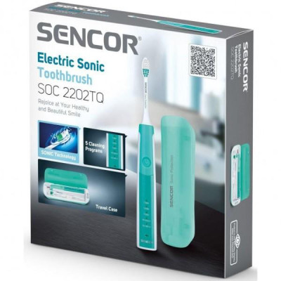 Електрична зубна щітка Sencor SOC 2202TQ