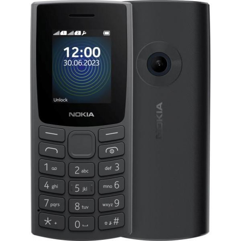 Мобільний телефон Nokia 110 DS 2023 Charcoal (1GF019FPA2C01)