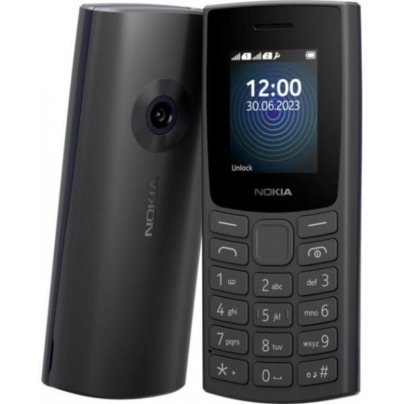 Мобільний телефон Nokia 110 DS 2023 Charcoal (1GF019FPA2C01)