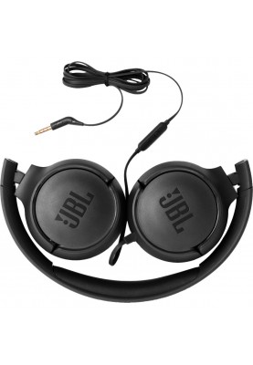 Навушники з мікрофоном JBL T500 Black (JBLT500BLK)