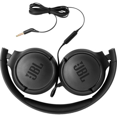 Навушники з мікрофоном JBL T500 Black (JBLT500BLK)
