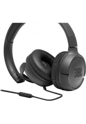 Навушники з мікрофоном JBL T500 Black (JBLT500BLK)