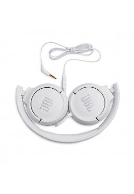 Навушники з мікрофоном JBL T500 White (JBLT500WHT)