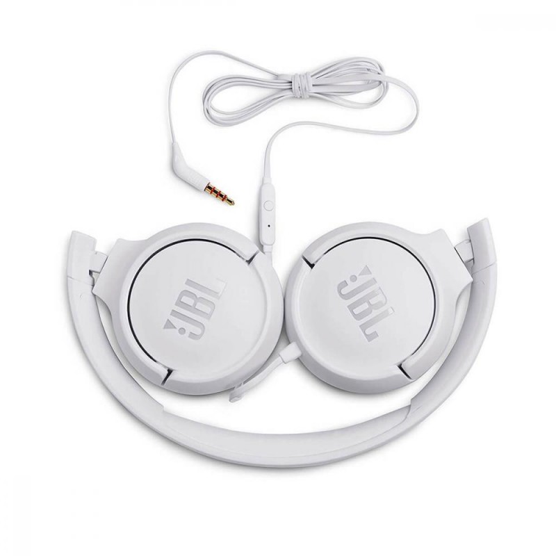 Навушники з мікрофоном JBL T500 White (JBLT500WHT)