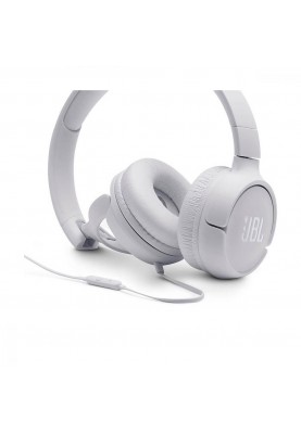 Навушники з мікрофоном JBL T500 White (JBLT500WHT)