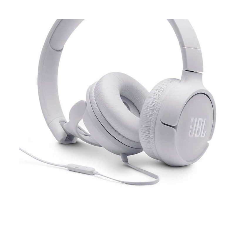 Навушники з мікрофоном JBL T500 White (JBLT500WHT)