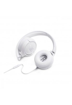 Навушники з мікрофоном JBL T500 White (JBLT500WHT)