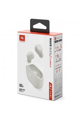 Навушники TWS JBL Wave Buds White (JBLWBUDSWHT)