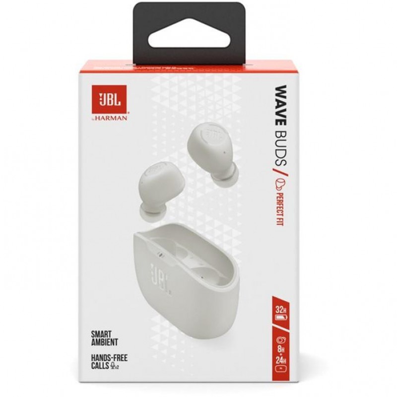 Навушники TWS JBL Wave Buds White (JBLWBUDSWHT)