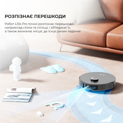 Робот-пилосос з вологим прибиранням Dreame L10s Pro (RLS6L)